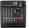 DJ Au-dio Mixer Amplifier DJ Controller Sound Mixer 600wx2 16 Bit DSP Effect 4 Channel for Party Performance Computer Stage - Mixer Board