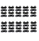 Zilimontt Kits de reparación de cadena de motosierra, 20 juegos de 3/8 pulgadas LP tipo 91 Master Link correas de amarre para Oregon para Carlton para modelos Windsor, color negro