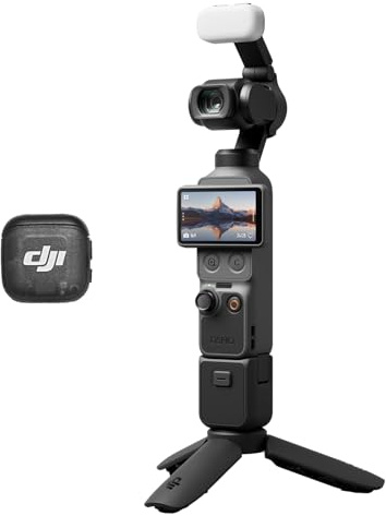 DJI Osmo Pocket 4 Combo Creator videocamera stabilizzata tascabile per vlog