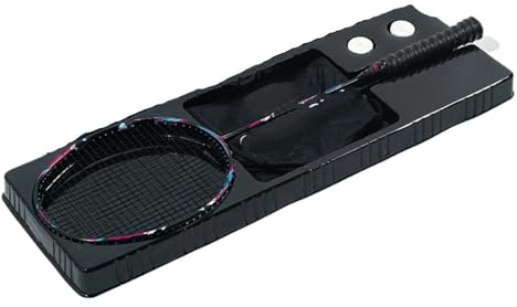 ZQINGQING Badminton Set Raqueta de bádminton Fibra Carbono 14 kg (máximo 32 LB) Incluye Cuerda Agarre Profesional Artículos Deportivos(1Pcs Black Boxed)