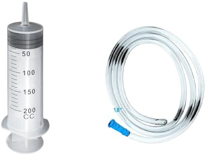 100 ml till 550 ml stor spruta med rör för olja, lim och hydroponics (200 ml och Hose)