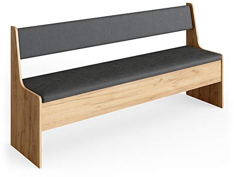 Vicco Dining room corner bench Roman, Sand/Anthracite, 166 x 42 cm