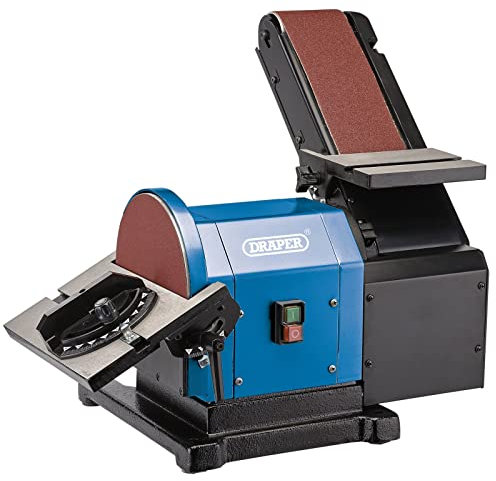 Draper 98525 Belt and Disc Sander, 500W, 230V,Blue and Black,One Size