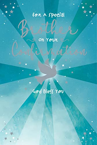 Kingfisher Cards Greeting Card For A Special Brother On Confirmation Day Lovely Verse