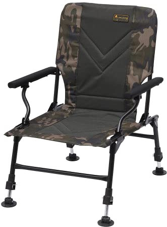 Prologic Avenger Relax Camo Chair W/Armrest & Covers - Angelstuhl, Stuhl für Angler, Karpfenstuhl