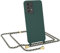 EAZY CASE - Handyhuelle mit Kordel zum Umhängen - Samsung Galaxy A53 5G Ultra Dünn, Flexibles Silikon, Fallschutz, Guter Griff Handyhülle, Nacht Grün/Grün Camouflage Clips Gold