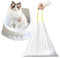 GEMMAHW 10Pcs Cat Litter Tray Liners with Drawstrings, 79x45CM Cat Litter Bags, Cat Litter Liners - Easy to Clean Cat Tray, Tear-Resistant Cat Tray Liner, High Load Capacity