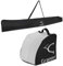 Granori Rolltop Skitasche + Skischuhtasche Kombi-Set für 1 Paar Skischuhe & Ski bis 195 cm Länge (größenvariabel einstellbar) (Schwarz/Grau)