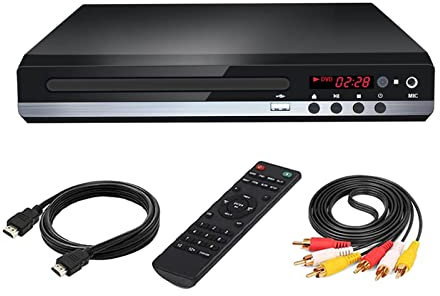 DVD Player Region Free UHD 1080P Compact CD Player for Home DVD CD VCD Discs Player,Compatible avec La Plupart des Appareils