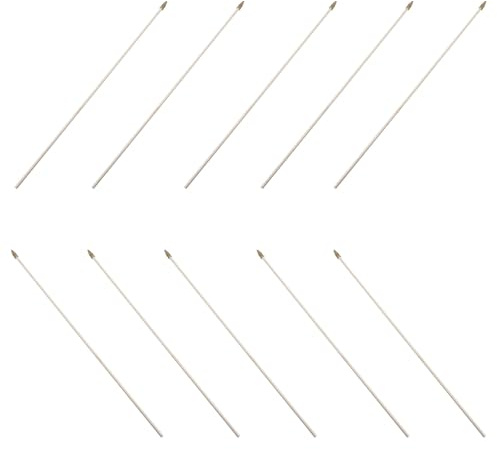 DIYEAH Lot de 10 mâts Drapeaux en Bois Lisse 50 cm, hampe pour Drapeau à Main, bâton Bois Universel pour Drapeaux décoratifs et nationaux, Construction Solide pour événements et Festivals