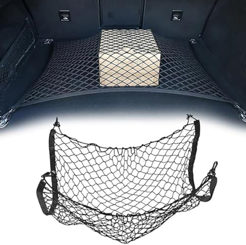 Rete Bagagliaio Auto per Alfa Romeo Giulia Stelvio 952 949, Poliestere Elastico Reti Fisso Bagagli Baule Portaoggetti Organizer Accessori