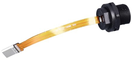Aramox Typ C 3.1 Hane-kontaktkabel, PA66-gängad Typ C-hane-kontaktkabel 0,1 Meter, Vändbar USB 3. FPC-kontaktadapter för Industriella Enheter och Trånga Ledningar