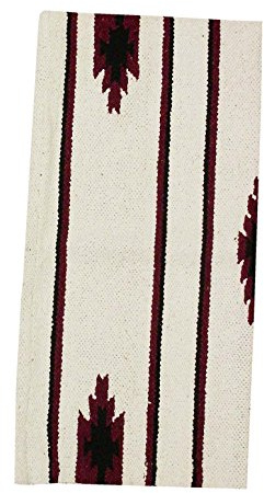 Amesbichler AMKA Western Pad White Navajo Pony Saddle Cover 26 x 26 inch, 66 x 66 cm| Western Horse Saddles | Saddle Saddle Blanket