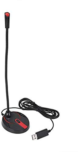 Sxhlseller Microfono per Conferenza Desktop, Collo d'oca ad alta Sensibilità Pickup Audio a 360 ° Microfono per Conferenza USB Chiaro Microfono per Conferenza