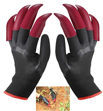 Gants de Jardin avec Griffes Imperméables Gants de Génie Jardinage pour Creuser une Plantation la Ferme des Gants de Travail avec 8 Griffes pour le Jardin