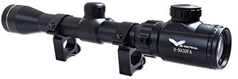 OTTICA per CARABINA ARIA COMPRESSA 3-9x32 FA CON ATTACCHI da 11mm Reticolo illuminato CANNOCCHIALE MIRINO