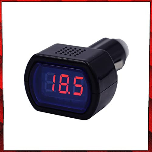Multibao 12V/24V LED Car Cigarette Socket Voltmeter Voltage Battery Tester Detector Meter for Auto Car Truck