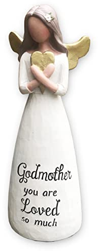Gifts for Godmother Angel Figurine Ornament Collectible Figure Godmother Gift for Birthday, Mothers Day, Christmas A Thoughtful, Meaningful, Sentimental or Present for a Godmother