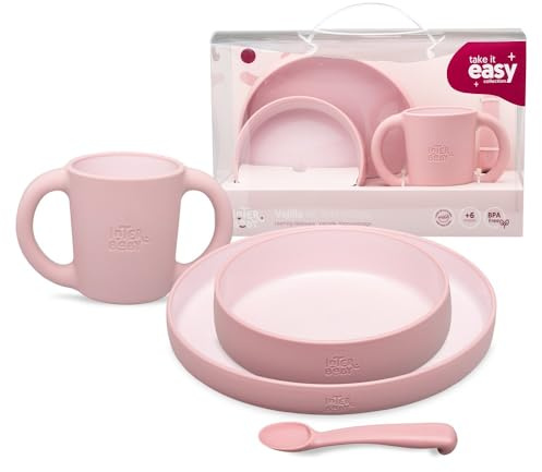 Stoviglie di apprendimento, per bambini - rosa mquillaje
