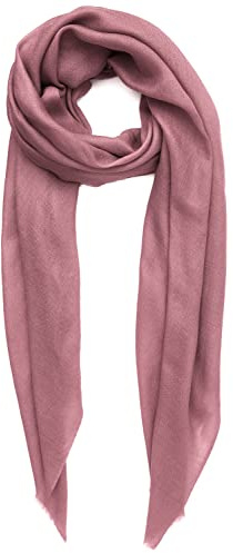 Bufanda Cachemira Hecho en Kashmir (Paquete de Regalo) Lana Merino Seda Cachemira Mezcla Bufanda Larga Superfine Mujer Hombre Pashmina Unisex Rudy Rosa