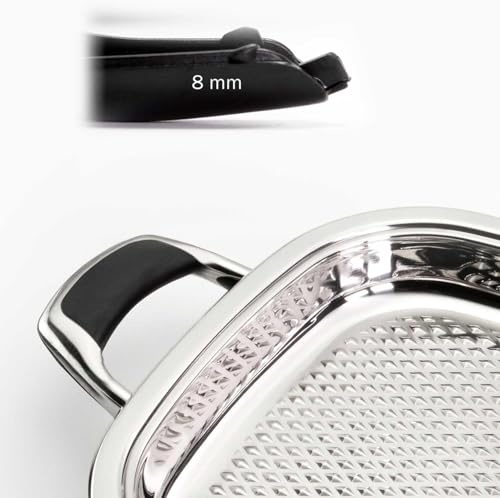 OPPAHA Grillpfannengriffe 100% AMC kompatibel - Gewinde aus Messing und Bakelit Verbrühungsschutz - Set mit 2 Griffen