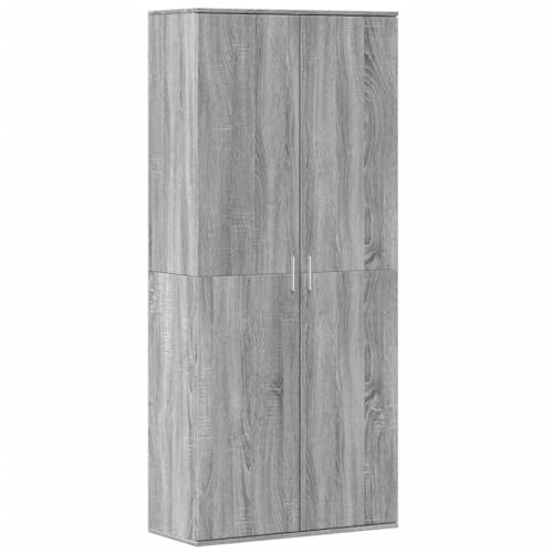 vidaXL Highboard, Sideboard for Hallway Living Room, Side Cabinet with Storage, Cupboard, Storage Cabinet, Modern Style, Grey Sonoma Engineered Wood