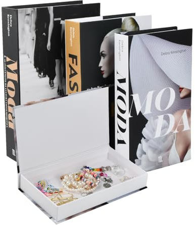 3 pièces SML livre décoratif, 3 tailles, fausses boîtes à livres tendance, décoration de la maison, livres d'art, boîte factice