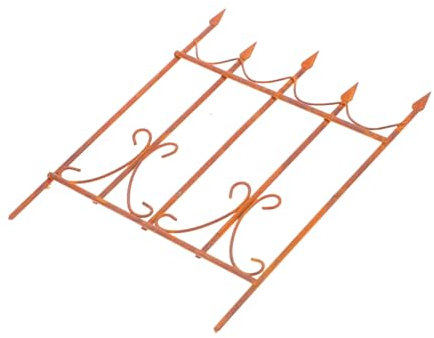 Abaodam Clôture Fer pour Jardin Miniature Accessoires De Paysage Féerique Décorations pour Cour Et Balcon Ornements De Maison De Poupée Modèle De Paysage