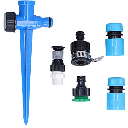 Système d'arracheur au Sol à 360 degrés Ajustement Automatique Équipement d'arrosage d'irrigation pour Les Arbres fruitiers Arbustes Green Houses Net Housses Net Light Durable