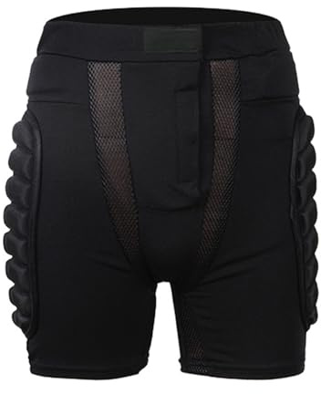 Zkydhbd Pantaloncini imbottiti protettivi per fianchi Protezioni da sci Pantaloni protettivi per pattinaggio Pantaloncini imbottiti protettivi per fianchi