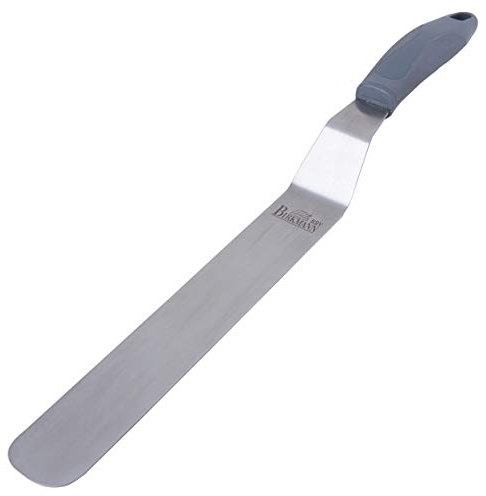 Birkmann, Easy Baking, Winkelpalette, Zum Auftragen und Glattstreichen, aus hochwertigem Edelstahl und mit Anti-Rutsch-Kunststoffgriff, Palettenlänge: 21 cm, Breite: 3,5 cm, 431034