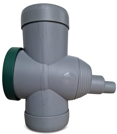 YourCasa Collecteur d'eau de pluie, tuyau descendant, robinet d'arrêt et filtre en métal - Raccord tuyau de descente 68-100 mm DN100 et tuyau de descente (gris)