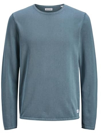 JACK & JONES Jjeleo Knit Crew Neck Noos Jersey de Punto, Oceanview, XL para Hombre