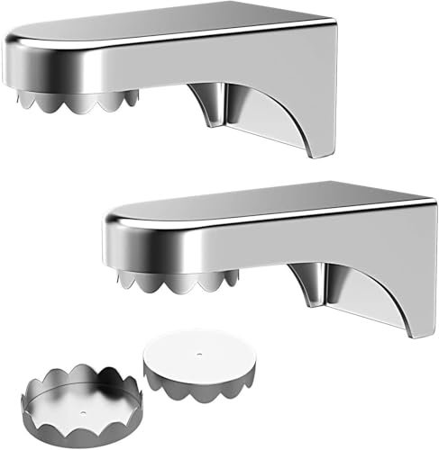 2 Stück Magnet-Seifenhalter, Seifenhalter Edelstahl, Seifenhalter Magnet Ohne Bohren, Wandhalterung mit 4 Deckeln für Spüle, Waschbecken, Küche, Badezimmer