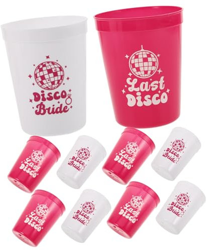 TOPPERFUN 10 Piezas Copa De Fiesta Disco Por Tazas De Fiesta Taza De Fiesta De Plástico Tazas Para Jugo Vasos De Agua De Plastico De Jugo Taza De El Plastico Reutilizable