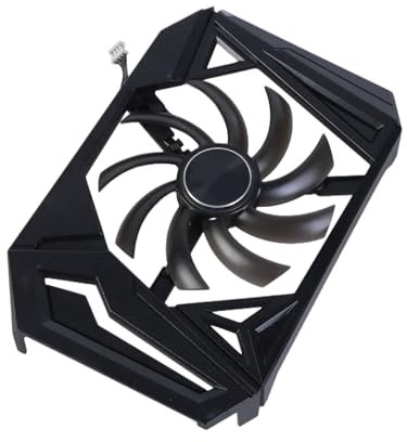 Uqezagpa 4Pin GA91S2U DC12V 0.45A GPU Fan with Housing for Gainward GTX1660 1660S 1660TI Graphics Card Cooling