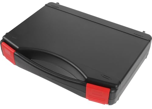 Alipis Valigetta Porta Utensili in Plastico Nero, Robusta e Portatile, Organizzatore Hardware per Piccole Parti, Casa e Manutenzione