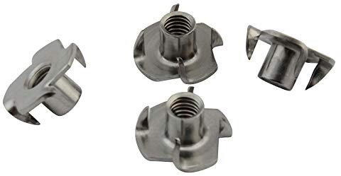 D2D | VPE: 4 Stück - Einschlagmuttern M5 - aus rostfreiem Edelstahl A2 V2A - Einpressmutter