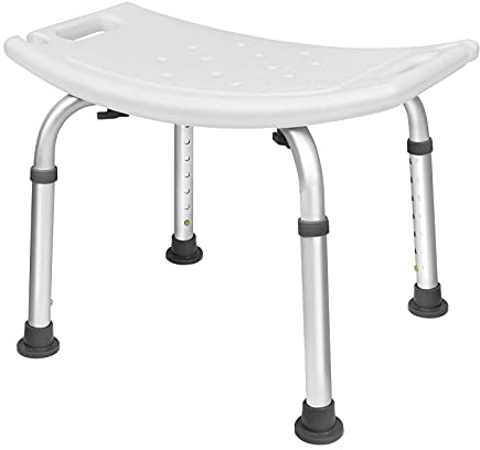 UISEBRT Duschpall, badpall, justerbar höjd 38–53 cm, 136 kg, duschstol, duschstol för seniorer, barn, personer med funktionshinder (duschpall justerbar höjd – 2)