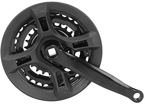 Alomejor Fahrrad Kurbelgarnitur 24-34-42T Zähne Mountainbike Kurbelgarnitur Zahnplatte Kurbel Set 170mm für 21/24/27 Speed ​​Mountainbike