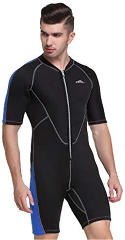 2mm Neoprenanzüge Herren Damen Schwimmen Neoprenanzüge Einteiliger Verdicken Badeanzug Kurzarm Tieftauchen Surfen Neoprenanzüge,Herren,XL