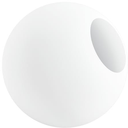 BENECREAT Da 150 mm Paralume per Lampada Globo In Vetro Bianco Smerigliato, Copri Paralume di Ricambio per Applique Da Parete, Apparecchio di Illuminazione A Sospensione, Luce di Vanità, Id: 68mm