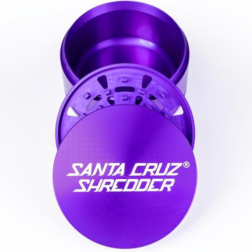 Santa Cruz Shredder Jumbo - Macinaspezie in metallo, 3 pezzi, colore: Viola