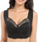Oveallgo Comfit Bra, Comfort Original - Comfortable & Supportive Push Up Bra, Lace Classic Bras Without Underwire for Women, black, L