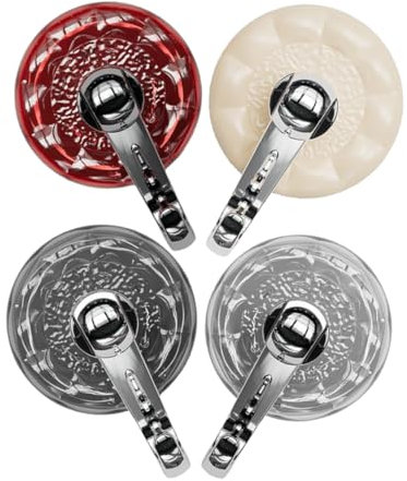 Ganci a Ventosa da Parete 4 Pezzi in Pc, senza Fori
