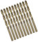 TOP-VIGOR 10Pcs 6.5mm Cobalt Jobber Drill Bits, M35 High Speed Steel HSS Twist Dril Bit Tool with Straight Shank for Drilling Hardened Metal, Stainless Steel, Cast Iron, Wood and Plastic
