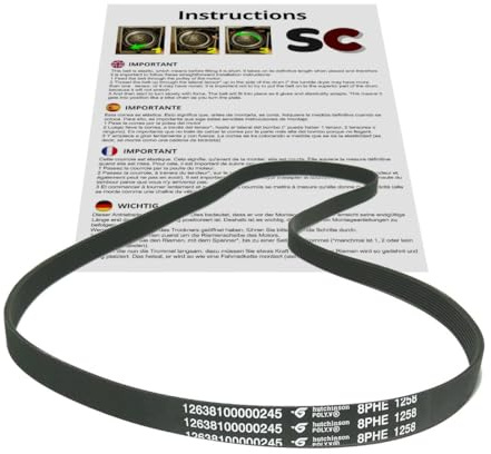 SC - Drivrem Tvättmaskin 8PHE 1258 (12638100000245)