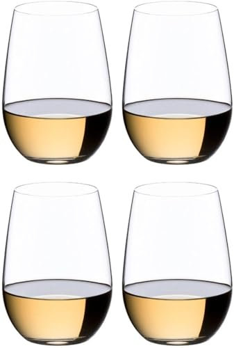 RIEDEL The O Wine Tumbler Riesling, Kauf 4 Zahl 3, Kristallglas, maschinell gefertigt