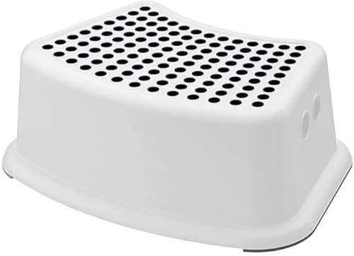 SAVEX Plastic Child Foot Step Stool Non-Slip Cover on Top For Children Practical Non-Slip Toilet Step, Multiuse Booster Step, Toddler Potty Training (Black)