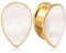 Vankula Ohr Tunnel 1 Paar Flesh Plugs Tropfen Muschel Edelstahl für männer damen Ohrpiercing Gestreckte Schmuck 10mm(00G) Gold